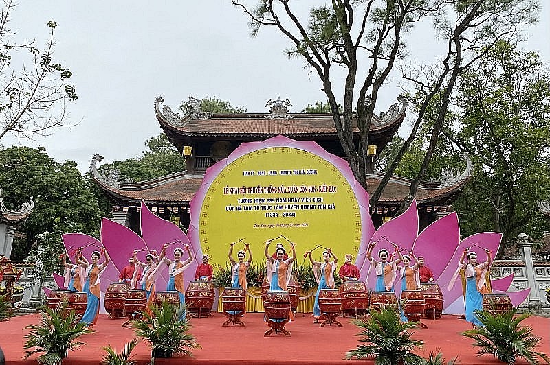 Tổng duyệt chương trình Lễ khai mạc Lễ hội mùa Thu Côn Sơn - Kiếp Bạc 2023 